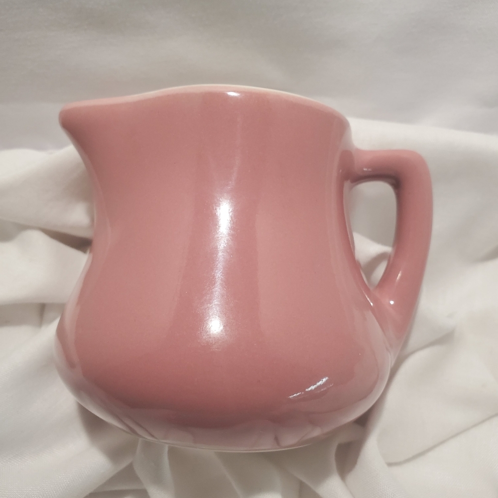 Chefsware 162 Dusty Rose Restaurant Syrup Pitcher 3 1/2" high Grannycore Cottage